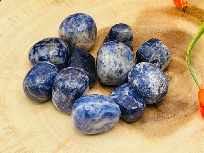 Sodalite Tumbled Stones | Blue Sodalite | Handmade | Polished Gemstones | Healing Crystals & Stones | Third Eye Chakra | Chakra Stone