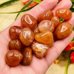 Carnelian Tumbled Stone | Carnelian Pocket Stone | Reiki | Crystal Grid | Crystal for Protection | Chakra Stone | Handmade