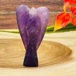 Amethyst Crystal Angel | Crystal Figurine | Standing Statuette | Handmade | Angelic Reiki | Metaphysical l Healing Crystal