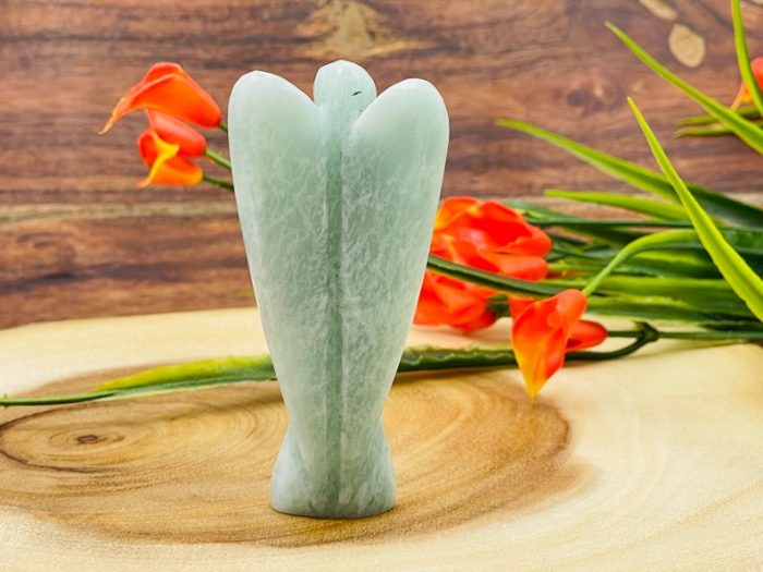 Amazonite Angel | Amazonite Crystal Figurine | Amazonite Crystal Angel | Healing Stone | Heart & Throat Chakra Stone | Standing Statuette