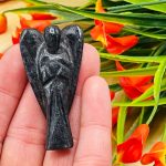 Hematite Angel | Hematite Crystal Angel | Cleansing & Balance | Metaphysical Crystal | Reiki Angel Statue | Angel figurine 1", 2", 3"