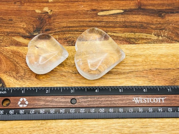 Clear Quartz Heart Stone | Crystal Quartz Heart Stone | Clear Quartz Gemstones | Pocket Stone | Stone of Power | Crown Chakra Crystal