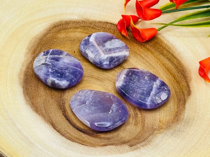 Amethyst Smooth Stone | Amethyst Crystal Stone | Amethyst Pocket Stone | Metaphysical Healing Tool | Crown Chakra | Reiki Crystal