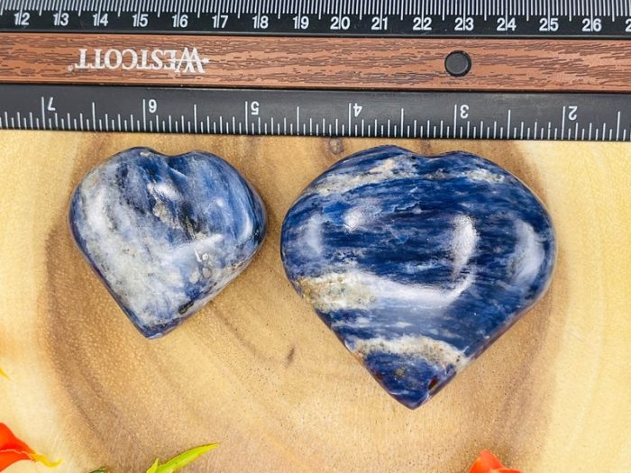 Sodalite Heart Stone | Blue Sodalite Pocket Stone | Polished Gemstone | Healing Crystals & Stone | Third Eye Chakra | Chakra Stone