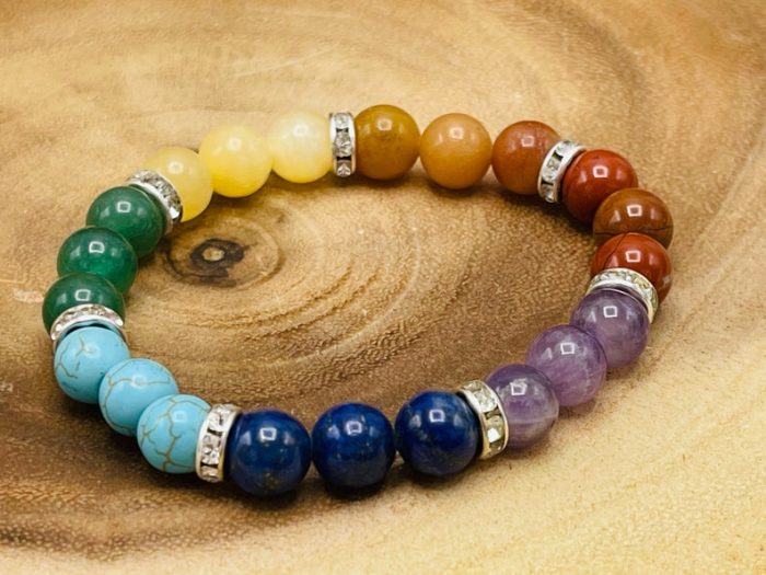 7 Chakra Crystals Stones Bracelets | Beautiful Healing Jewelry | Chakra Jewelry | Reiki Stones | Healing Crystal Bracelet