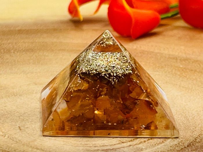 7 Chakra Orgone Pyramid Stone Set | Chakra Healing Pyramid Crystal | Reiki Chakra | Chakra Pocket Stones | Chakra Pointer