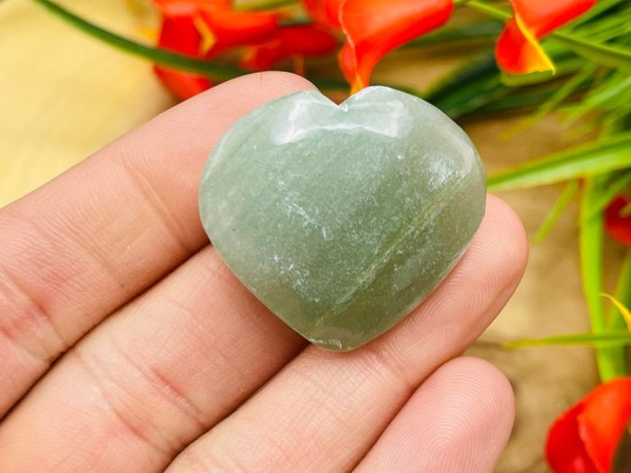 Green Aventurine Heart Stones | Green Aventurine Crystal Heart | Healing Stone | Stone of intelligence and creativity | Chakra Stone