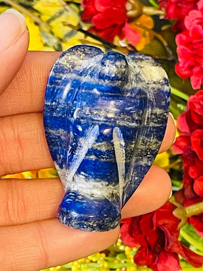 Lapis Lazuli Angel | Lapis Angel | Crystal Figurine | Standing Statuette | Handmade | Angelic Reiki | Metaphysical | Healing Crystal