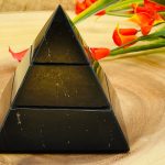 Shungite Sakara Pyramid | Shungite Crystal Pyramid | Black Point | Healing Crystal | Highly Energetic Metaphysical | EMF Protection