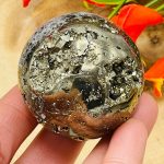 Pyrite Crystal Sphere | Fools Gold | Pyrite Sphere | Healing | Powerful Protection | Mental Stability | Strength & Stamina | 2" (50 mm)