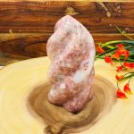 Strawberry Pink Onyx Flame Shape Crystal | Free Form Onyx Crystal | Home Decor | Healing Crystal | Crystal Gemstone | Hand Carved