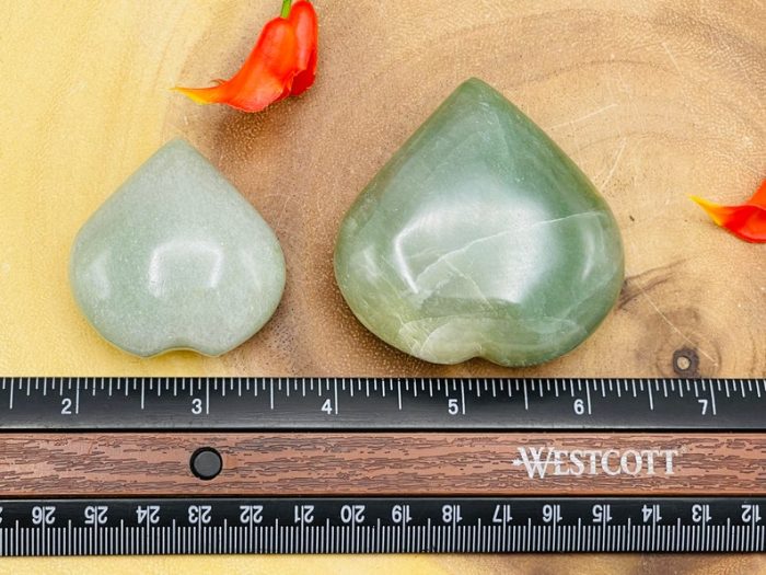 Green Aventurine Heart Stones | Green Aventurine Crystal Heart | Healing Stone | Stone of intelligence and creativity | Chakra Stone