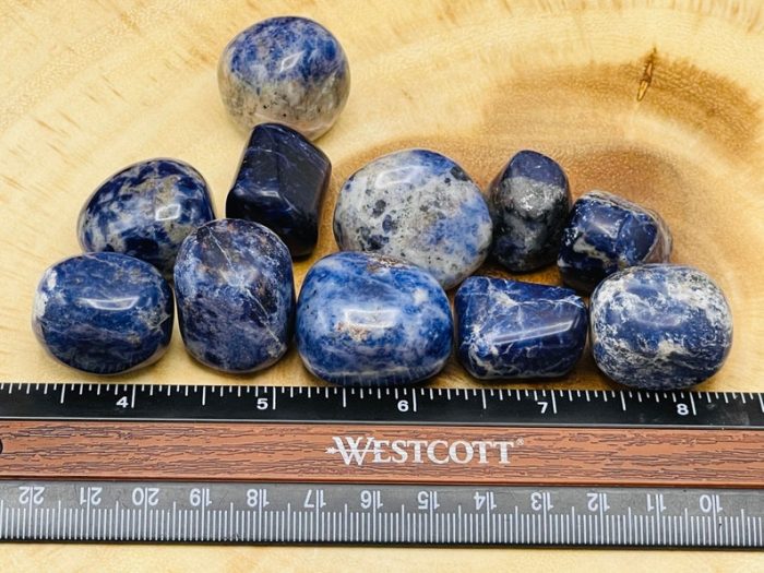 Sodalite Tumbled Stones | Blue Sodalite | Handmade | Polished Gemstones | Healing Crystals & Stones | Third Eye Chakra | Chakra Stone