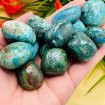Supreme Quality Chrysocolla Tumbled Stones | Chrysocolla Crystals | Handmade Pocket Stone | Chakra Stones | Reiki | Meditation