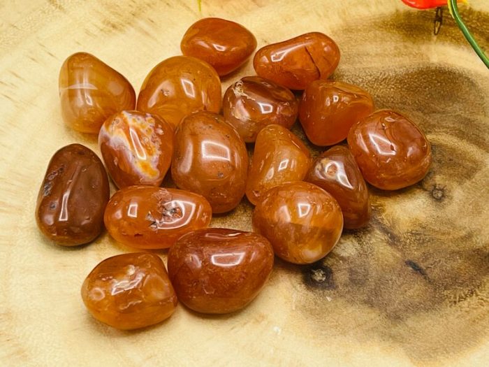 Carnelian Tumbled Stone | Carnelian Pocket Stone | Reiki | Crystal Grid | Crystal for Protection | Chakra Stone | Handmade