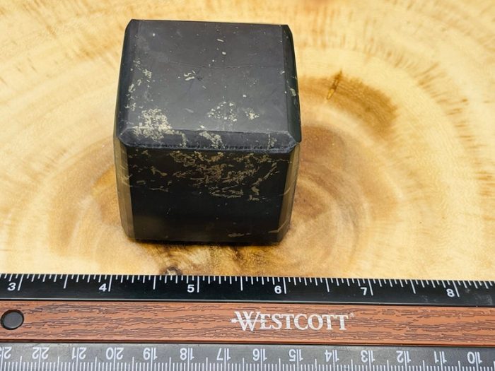 Shungite Cube | Shungite Crystal Cube | Black Shungite Cube | Healing Crystal Cube | Highly Energetic Metaphysical | EMF Protection