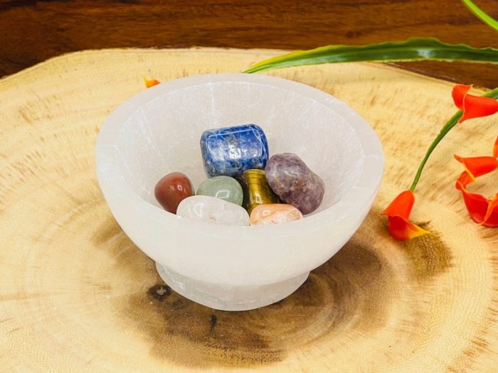 Selenite Pedestal Bowl