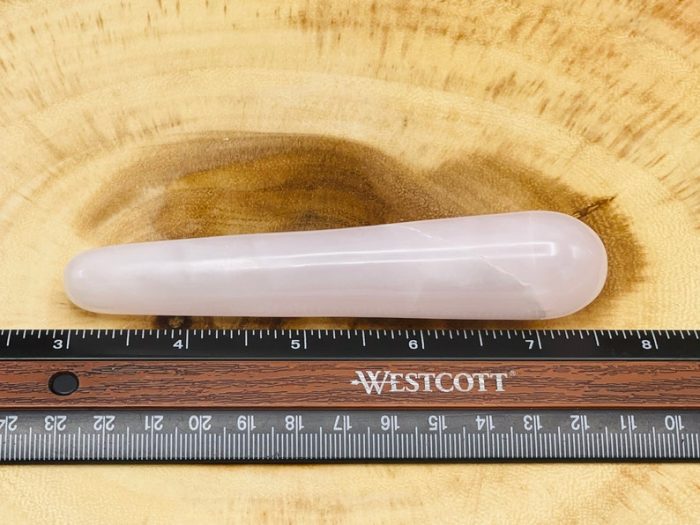 Rose Pink Calcite Massage Wand | Crystal Healing Wand | Soothing & Calming Massage | Spa Massage Wand | Stress Reliever | Healing Tool