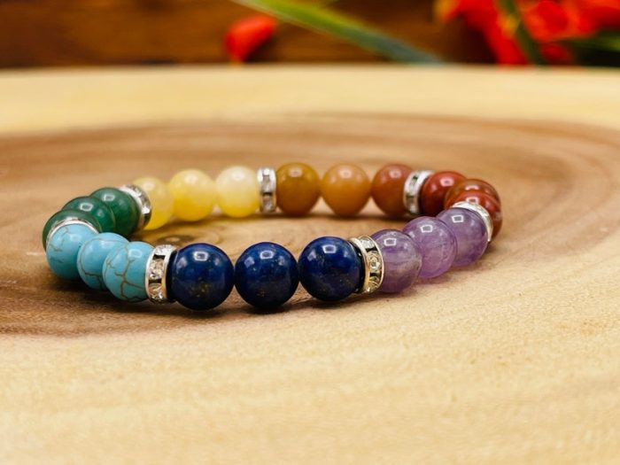 7 Chakra Crystals Stones Bracelets | Beautiful Healing Jewelry | Chakra Jewelry | Reiki Stones | Healing Crystal Bracelet