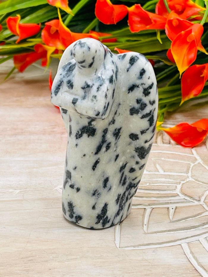 White Tiger Jasper Angel | Crystal Figurine | Standing Statuette | Crystal Angel | Angelic Reiki | Metaphysical | Healing Crystal