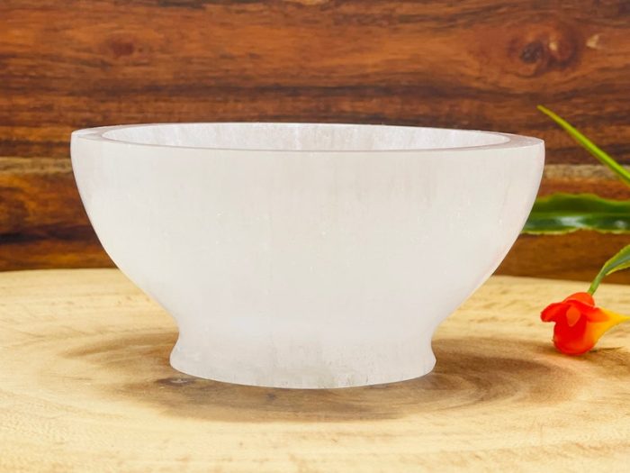 Selenite Pedestal Bowl | Selenite Charging Station | Chakra Activator | Crystal Cleansing Bowl With Base | Reiki | Handmade