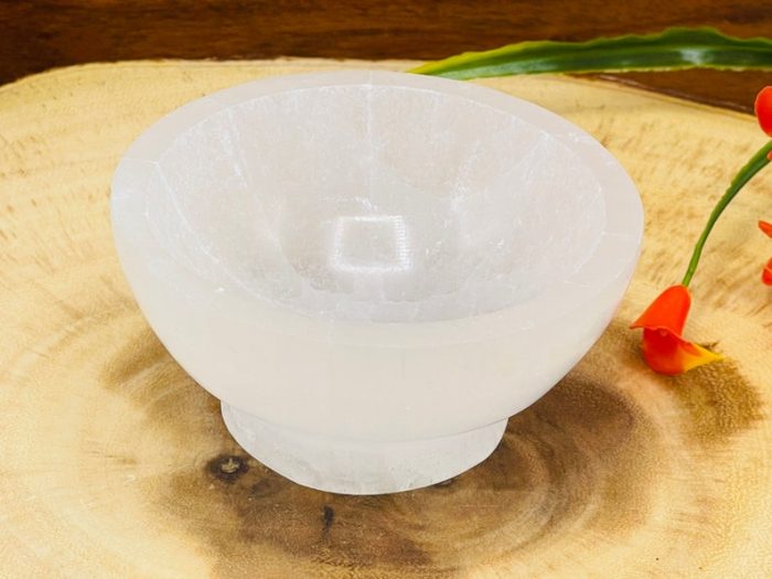 Selenite Pedestal Bowl | Selenite Charging Station | Chakra Activator | Crystal Cleansing Bowl With Base | Reiki | Handmade