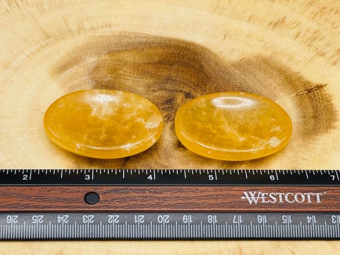 Citrine Calcite Worry Stone