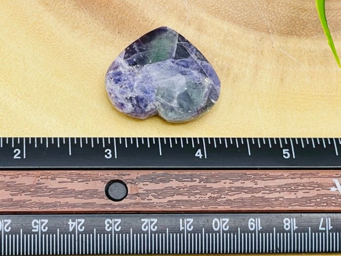 Fluorite Heart | Fluorite Crystal Heart | Healing Gemstone | Cleansing & Balance | Metaphysical Crystal | Massage Stone 1", 1.5", 2"