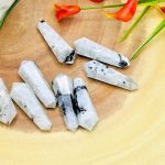 Rainbow Moonstone Crystal Points | Moonstone Pointer wand | Moonstone Double Terminated Point | Crystal Point | Crystal Tower 1.5 Inch