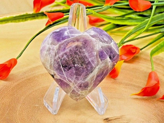 Amethyst Hearts | Amethyst Crystal Hearts | Amethyst Pocket Hearts | Metaphysical Healing Tool | Crown Chakra | Reiki