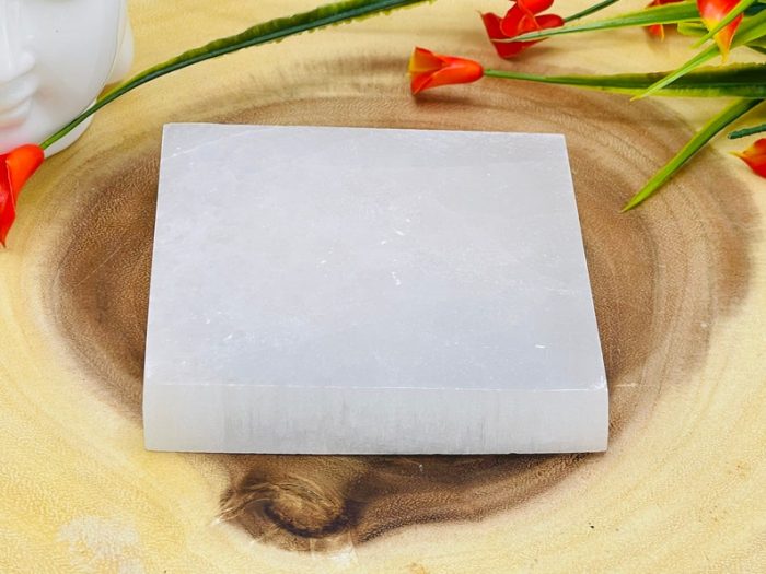 Selenite Charging Station | Selenite Square Plate | Chakra Activator | Reiki | Metaphysical Crystal | Meditation | Powerful Healer