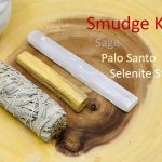 Smudge kit | Set of Sage, Palo Santo and Selenite Healing Stick | Healing Smudge Kit | Cleanse Your Home and Aura | Cleansing Kit