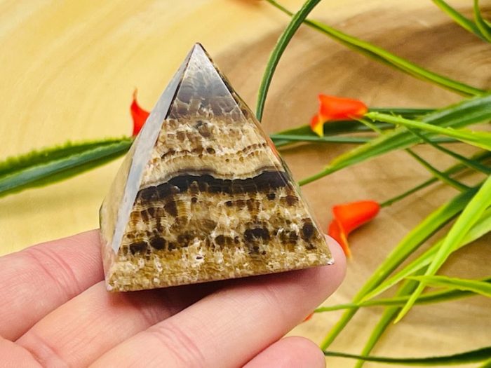 Root Beer Calcite Pyramid | Chocolate Calcite Pyramid | Crystal Pyramid | Healing Pyramid | Handmade | Healing Crystal | Meditation | Reiki