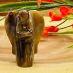 Root Beer Calcite Angel | Brown Calcite Angel | Crystal Figurine | Standing Statuette | Handmade | Angelic Reiki | Metaphysical Decor | 2"