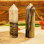 Root Beer Calcite Obelisk Pointer | Chocolate Calcite Tower | Calcite Point |  Handmade | Crystal Obelisk | Healing Crystal | Reiki | 4 Inch