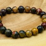 Multi Picasso Jasper Bracelet | Beautiful Healing Jewelry | Chakra Jewelry Bracelet | Reiki Stones | Good Luck Charm | Chakra Bracelet | 8mm