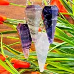 Fluorite Crystal Pendulum | Fluorite Point Pendulum |  Fluorite Crystal Energy Stone | Healing Dowsing Energy Balancing | Faceted