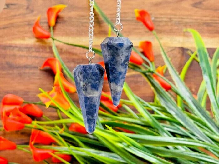 Sodalite Crystal Pendulum