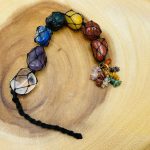 7 Chakra Car Hanger | Car Charm With 7 Chakra Chips Tassel |  7 Chakra Tumbled Stone Healing Crystals | Hanging Ornament | Car & Home Decor