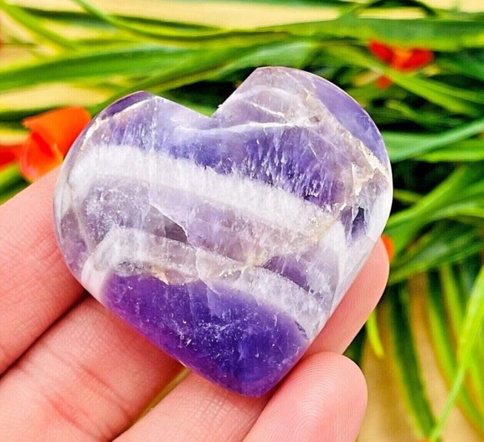 Amethyst Hearts | Amethyst Crystal Hearts | Amethyst Pocket Hearts | Metaphysical Healing Tool | Crown Chakra | Reiki