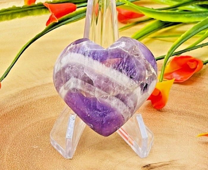 Amethyst Hearts | Amethyst Crystal Hearts | Amethyst Pocket Hearts | Metaphysical Healing Tool | Crown Chakra | Reiki