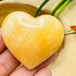 Orange Calcite Heart | Yellow Calcite Crystal | Hand Polished | Chakra | Healing Gemstone | Cleansing & Balancing | Metaphysical Crystal