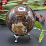 Root Beer Calcite Sphere | Chocolate Calcite Sphere | Realistic Details | Handmade | Crystal Ball | Healing Crystal | Reiki | 3 inch (70 mm)