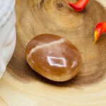 Caramel Honey Calcite Palm Stone | Calcite Palm Stone | Hand Polished | Polished Massage Stone | Healing Crystals & Stones | Stress Reliever