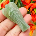 Green Aventurine Angel | Aventurine Crystal Figurine | Crystal Angel | Healing Stone | Heart & Throat Chakra Stone | Standing Statuette