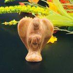 Multi Pink Banded Onyx Angel | Pink Onyx Crystal Angel | Crystal Figurine | Standing Statuette | Angelic Reiki | Metaphysical | 2"