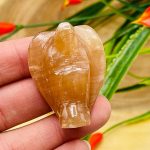 Caramel Honey Angel | Crystal Angel | Crystal Figurine | Standing Statuette | Hand Carved | Angelic Reiki | Metaphysical l Healing Crystal
