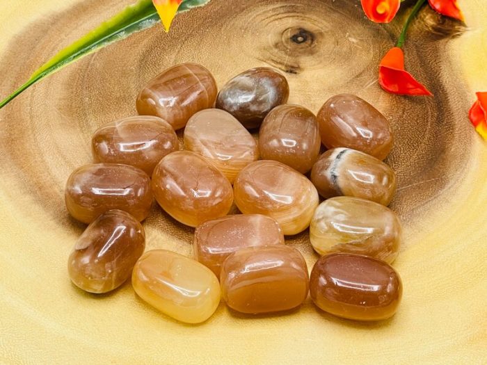 Honey Caramel Calcite Tumbled Stones | Handmade | Polished Stones | Polished Gemstones | Healing Crystals & Stones| Meditation | Reiki