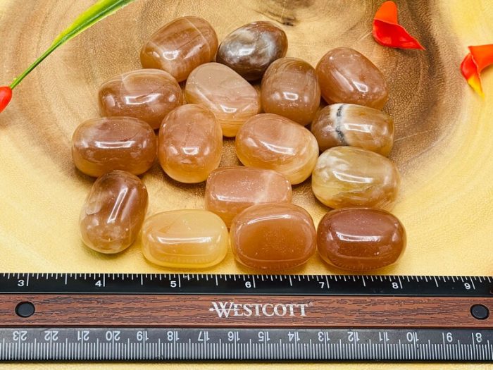 Honey Caramel Calcite Tumbled Stones | Handmade | Polished Stones | Polished Gemstones | Healing Crystals & Stones| Meditation | Reiki