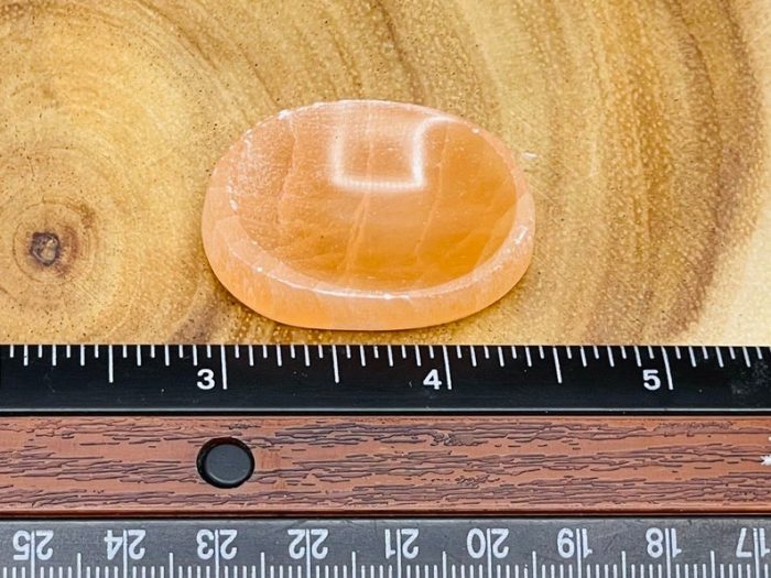 Orange Selenite Worry Stone | Selenite Pocket Thumb Stone | Chakra Activator | Reiki Tool | Meditation | Selenite Palm Crystal Healing Stone